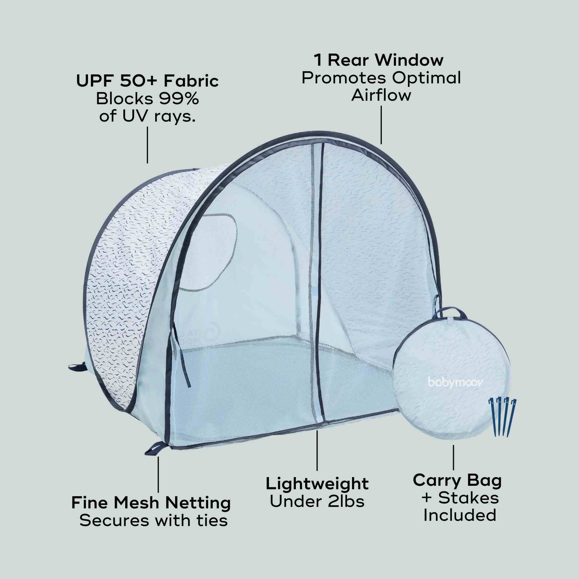 Anti-UV Lite Baby & Toddler Beach Tent - Image 5