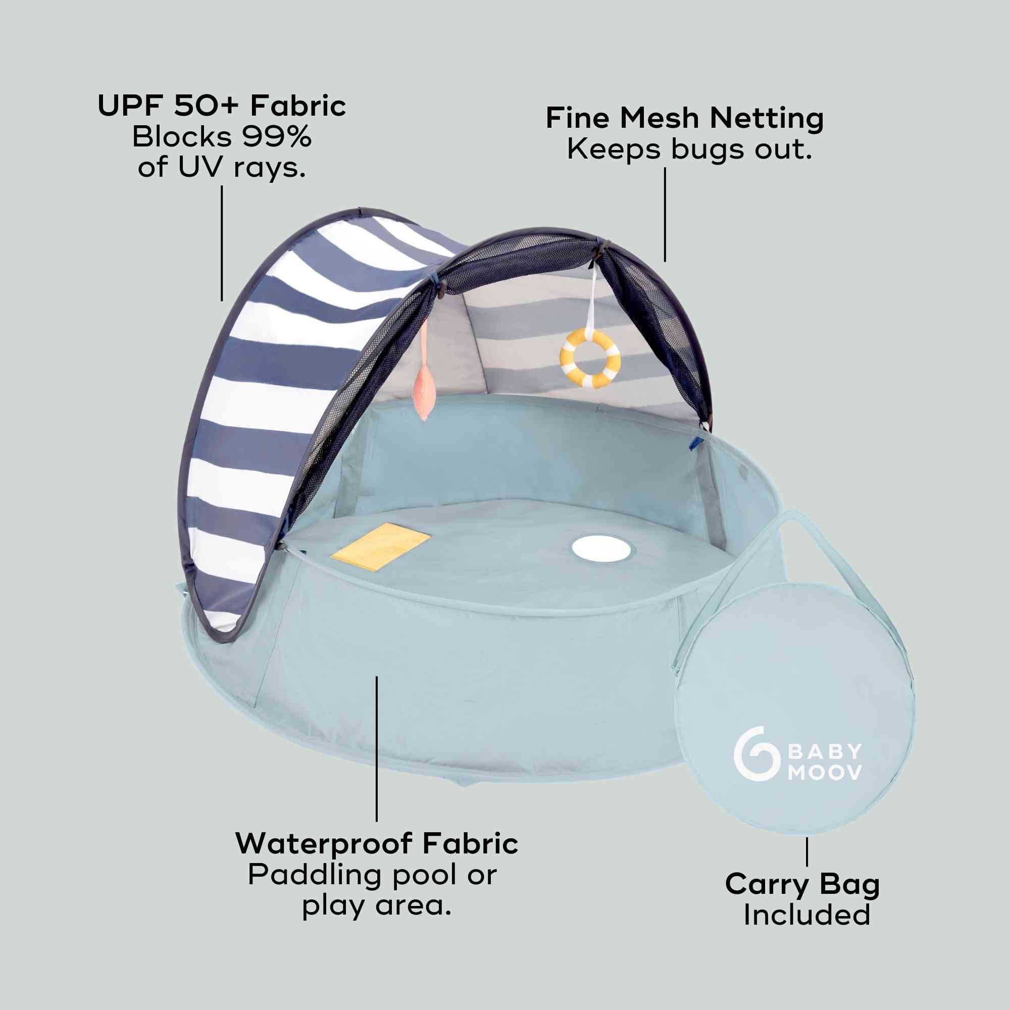 Aquani Anti-UV Baby Beach Tent & Paddling Pool - Image 3