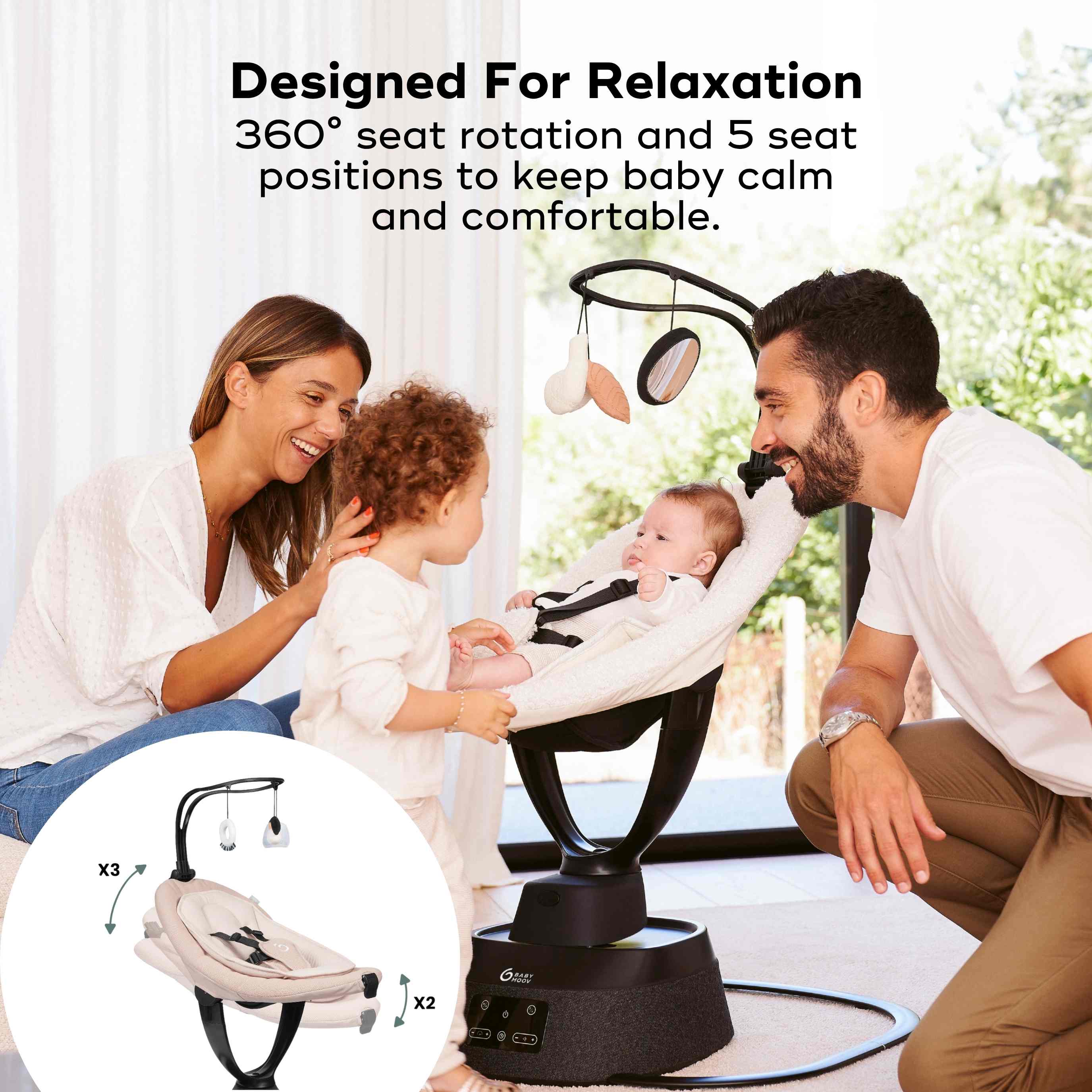 Swoon Evolution Connect Smart Baby Swing - Image 12