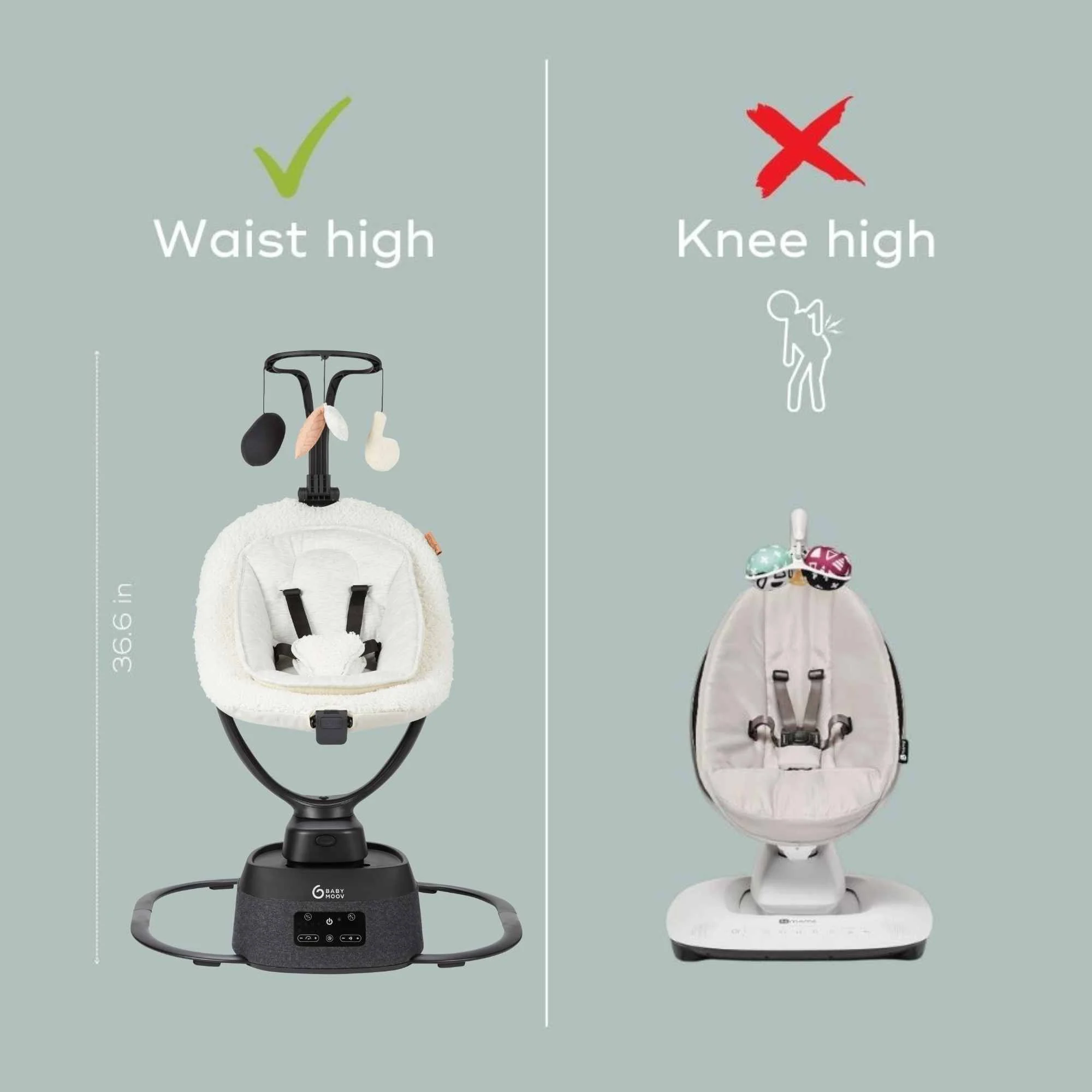 Swoon Evolution Connect Smart Baby Swing - Image 14