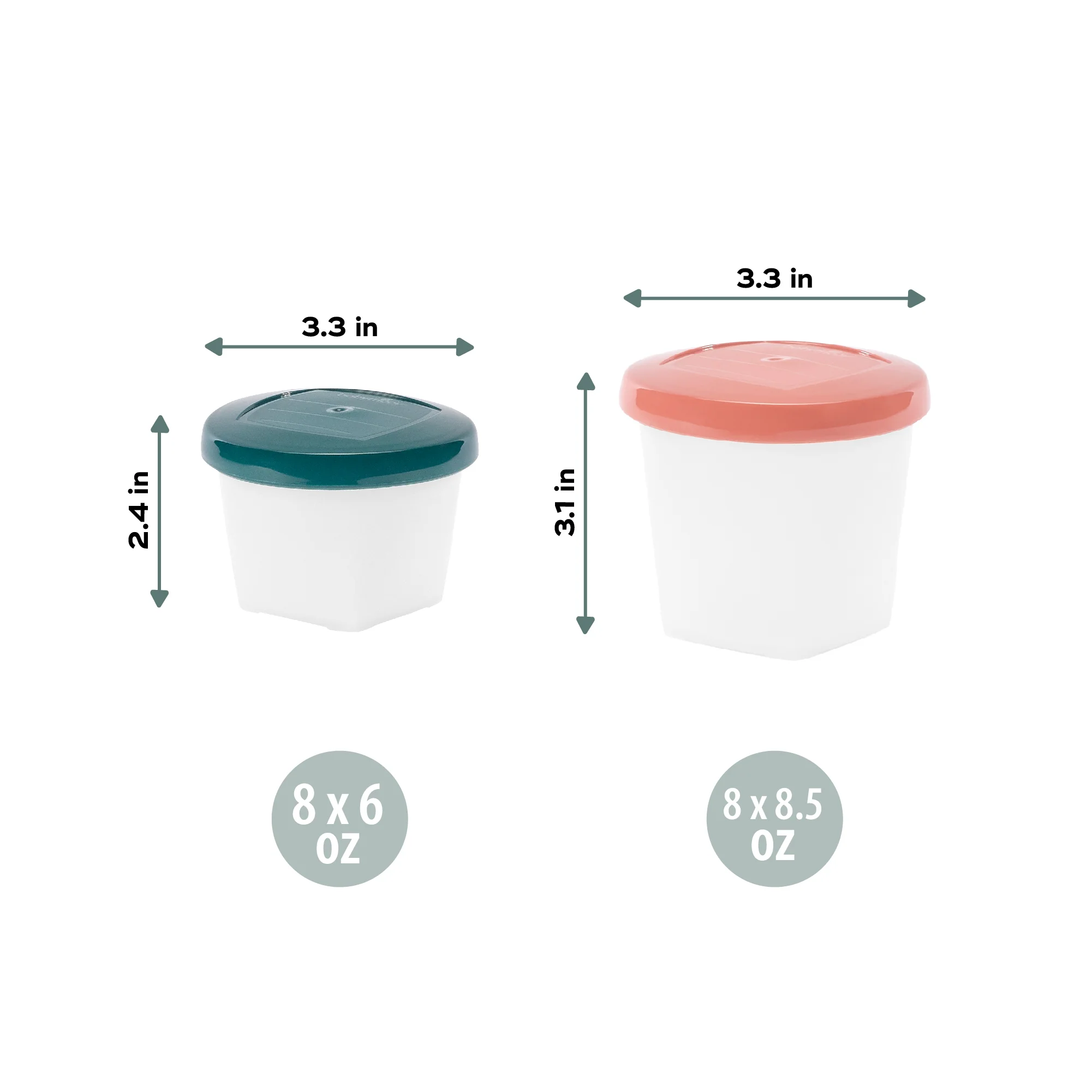 Biosourced Baby Food Storage Jars | Plant-Based, BPA-Free - Image 7
