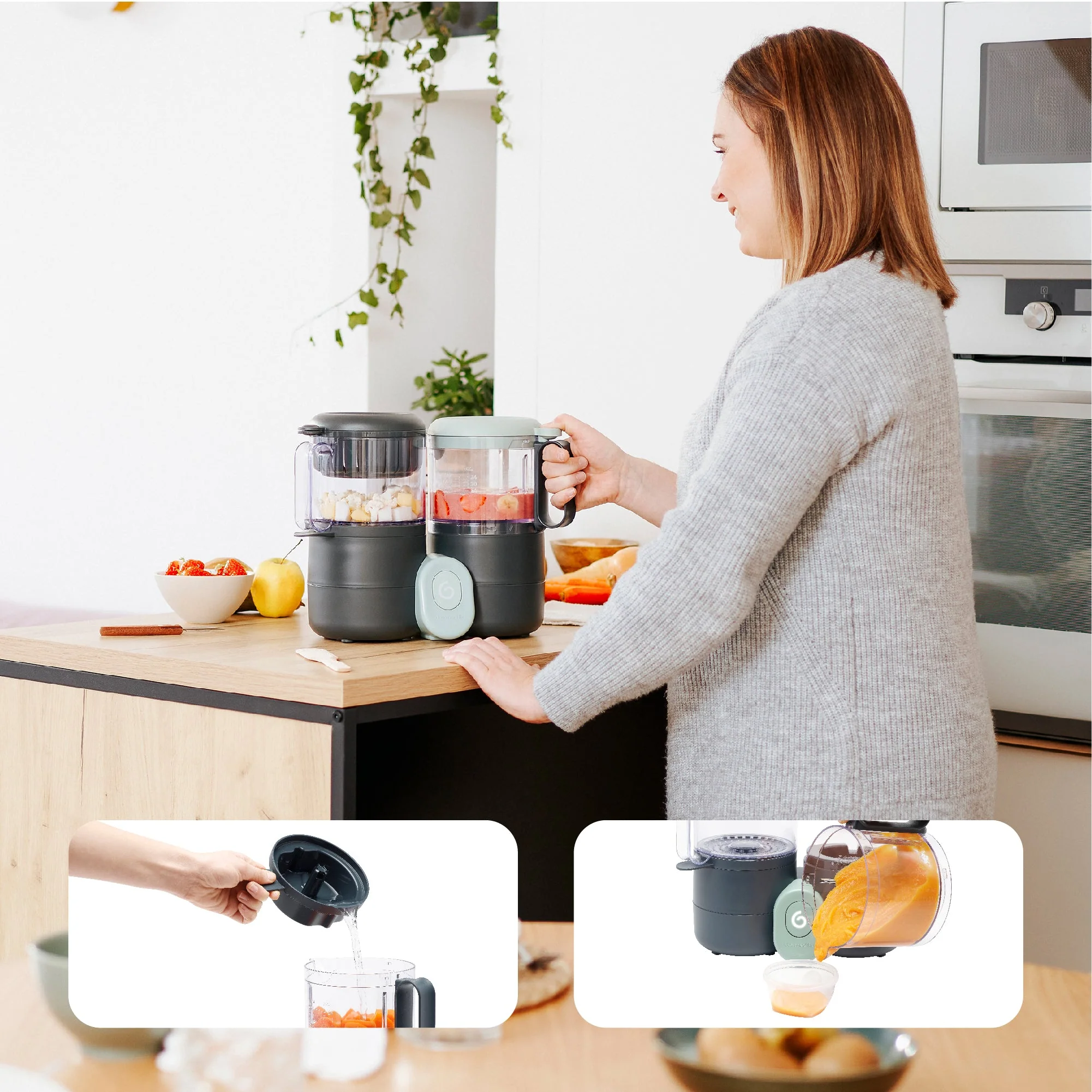 Duo Meal Lite Baby Food Maker + 6 Free Food Containers - Image 3