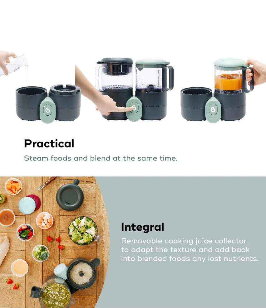 Duo Meal Lite Baby Food Maker + 6 Free Food Containers - Image 5