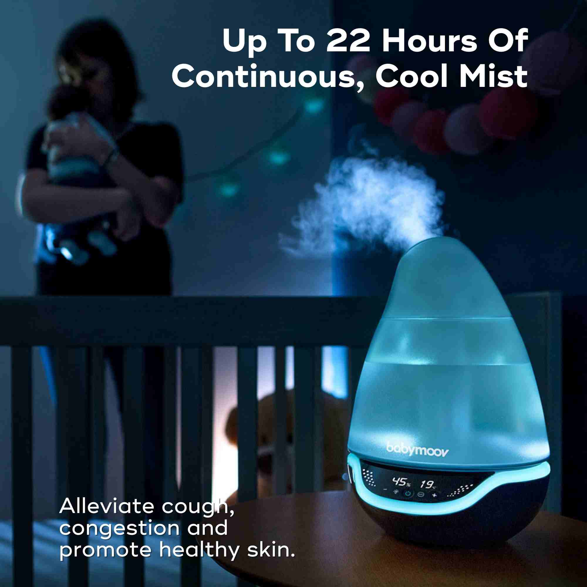 Hygro+ Cool Mist Baby Humidifier – 3-in-1 with Diffuser & Nightlight - Image 3
