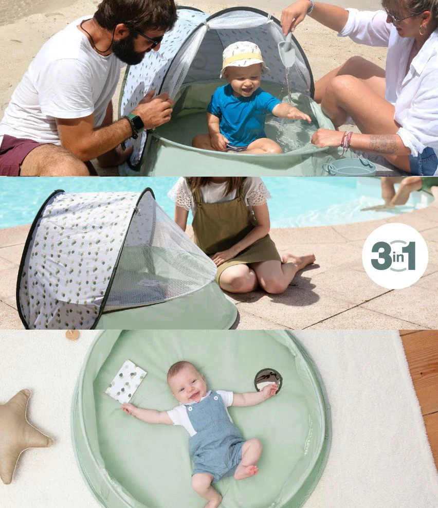OPEN BOX Aquani Anti-UV Baby Beach Tent & Paddling Pool - Image 11