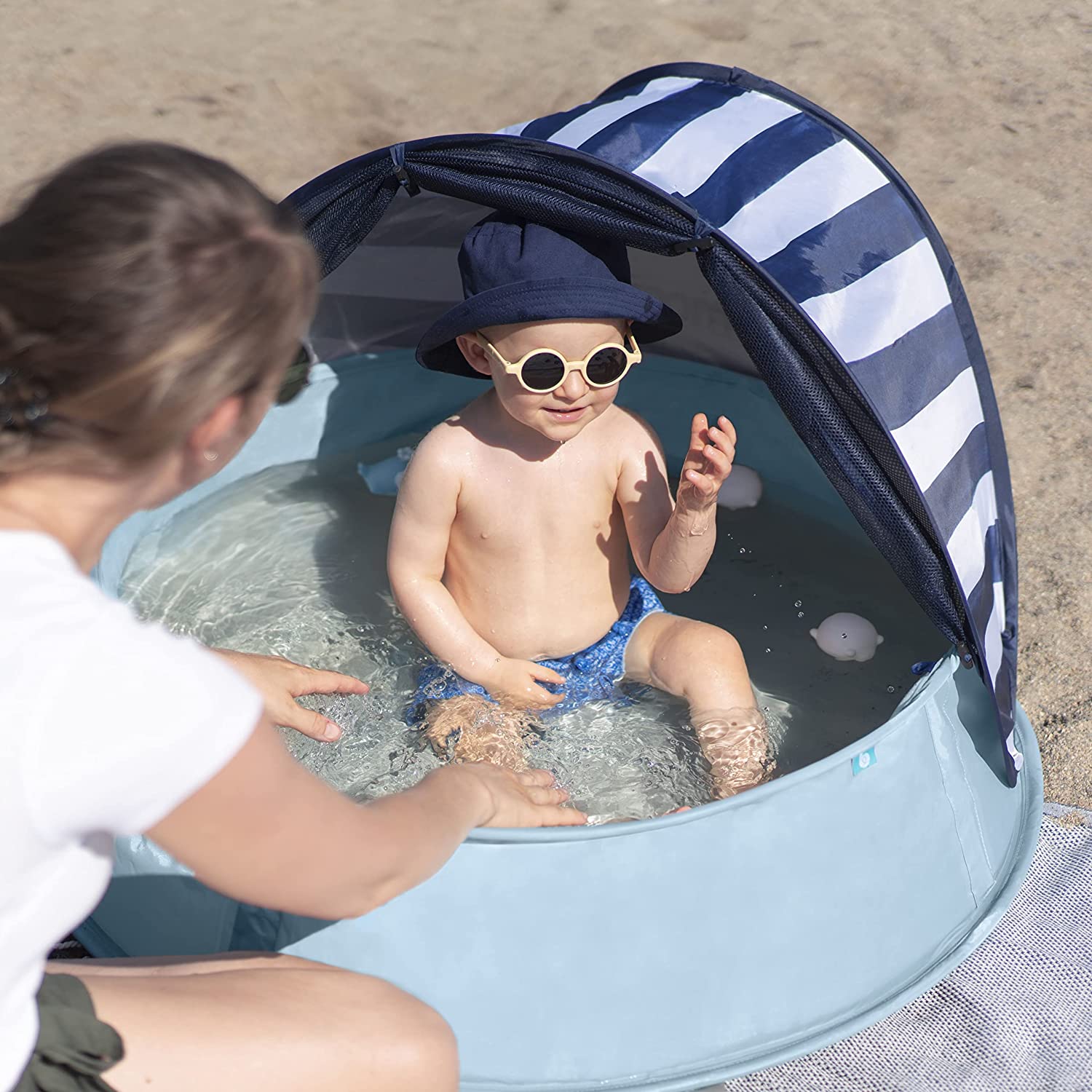 OPEN BOX Aquani Anti-UV Baby Beach Tent & Paddling Pool - Image 3