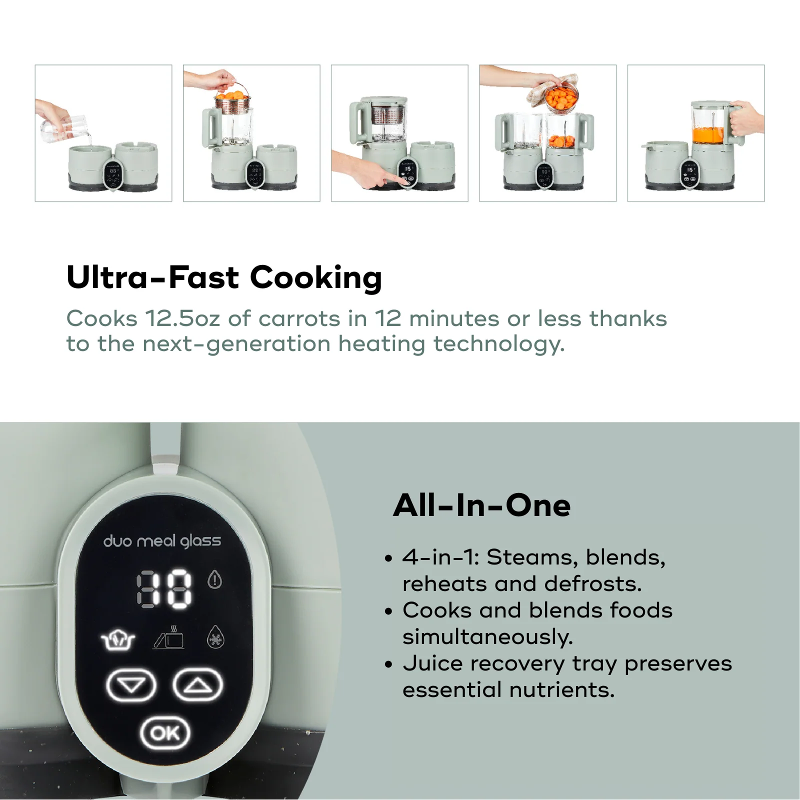 Duo Meal Glass Pro Baby Food Maker - Image 5
