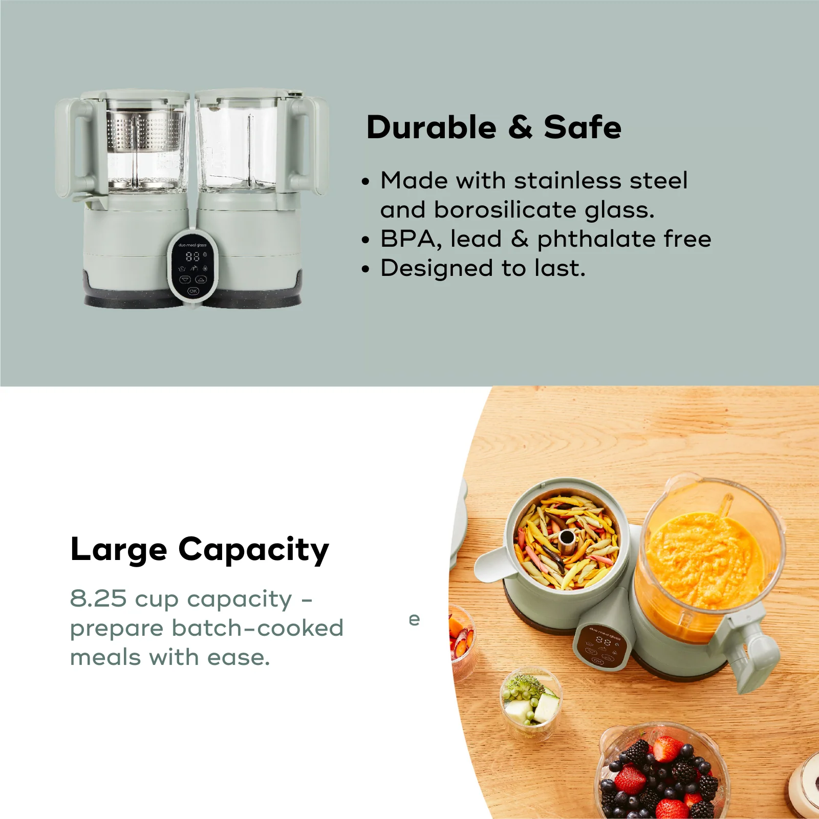 Duo Meal Glass Pro Baby Food Maker - Image 7