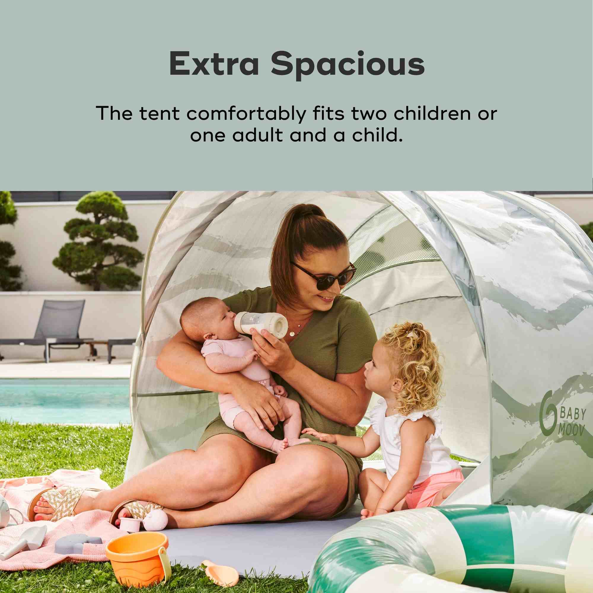 OPEN BOX Moov & Protect Anti-UV Cooling Beach Tent - Image 4