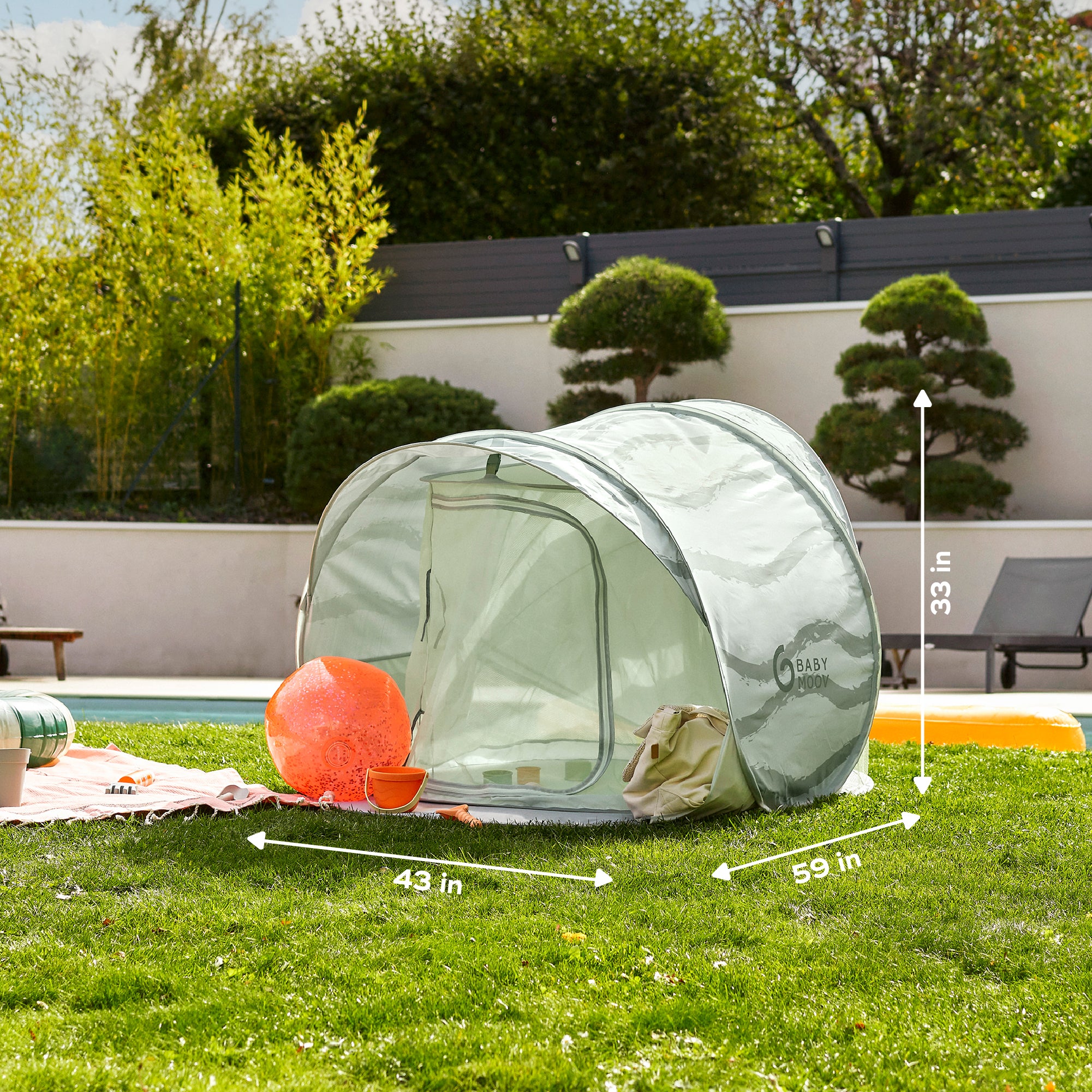 OPEN BOX Moov & Protect Anti-UV Cooling Beach Tent - Image 8