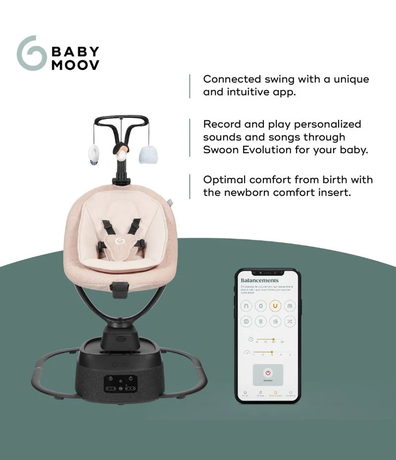 OPEN BOX Swoon Evolution Smart Baby Swing - Image 3