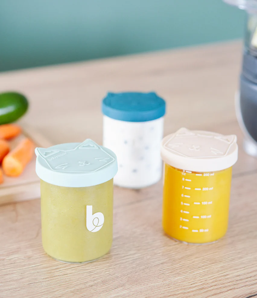 Babymoov Isy Glass Baby Food Storage Jars (Oven-Safe, Airtight) - Image 3