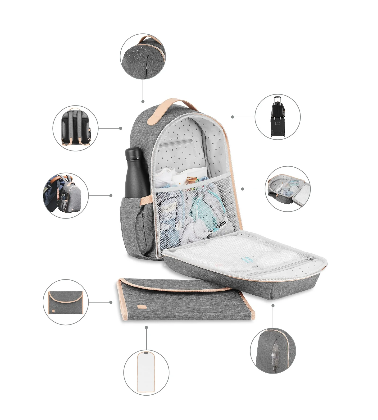 Pyla Diaper Backpack - Image 5