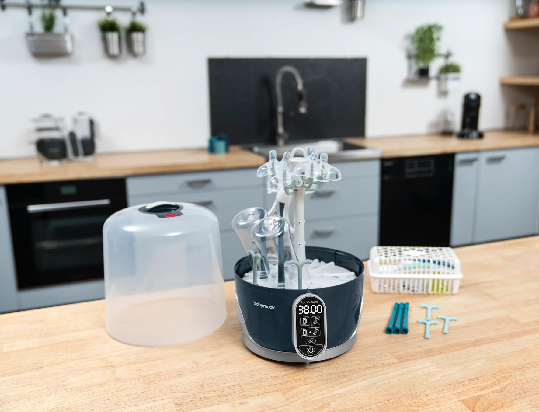Turbo Pure 3-in-1 Bottle Sterilizer, Dryer & Purified Bottle Storage - Image 3
